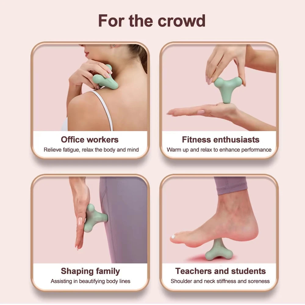 Massage tool used by office workers, fitness enthusiasts, shaping families, and students for targeted muscle relief