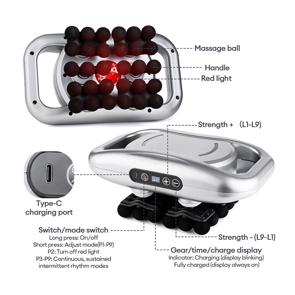 Foreverlily 28-Head Full Body Massage Gun