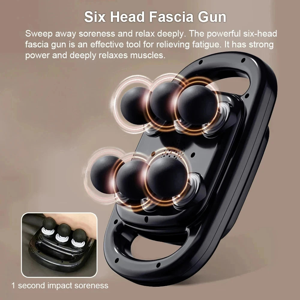 6-Head Massage Gun for Full Body Relief