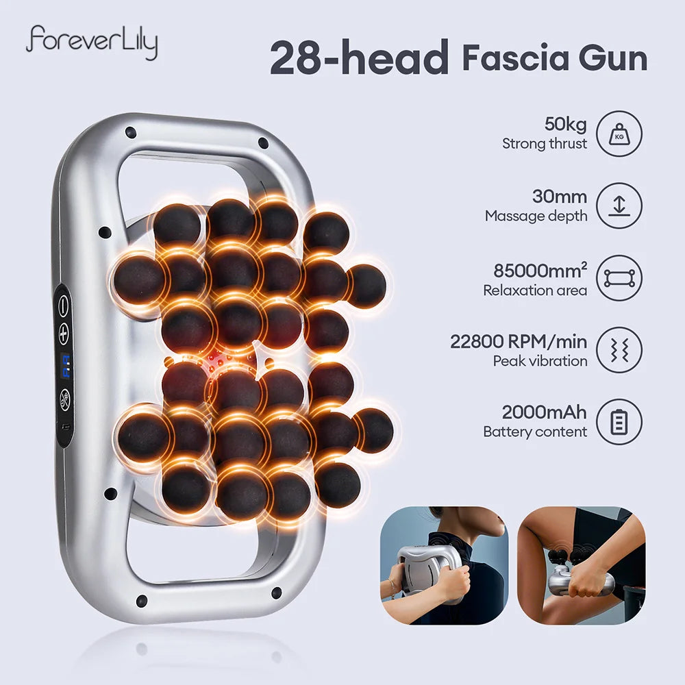 Foreverlily 28-Head Full Body Massage Gun