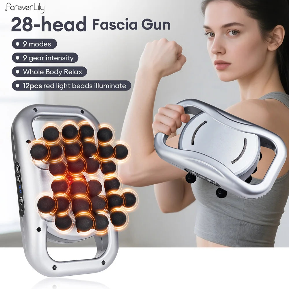 Foreverlily 28-Head Full Body Massage Gun