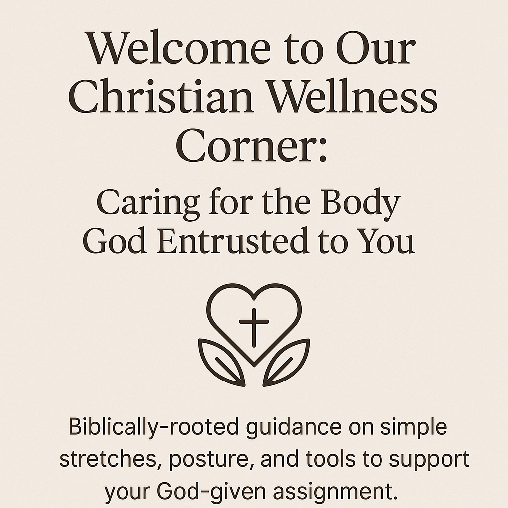 ✨ Welcome to Our Christian Wellness Corner: Caring for the Body God Entrusted to You
